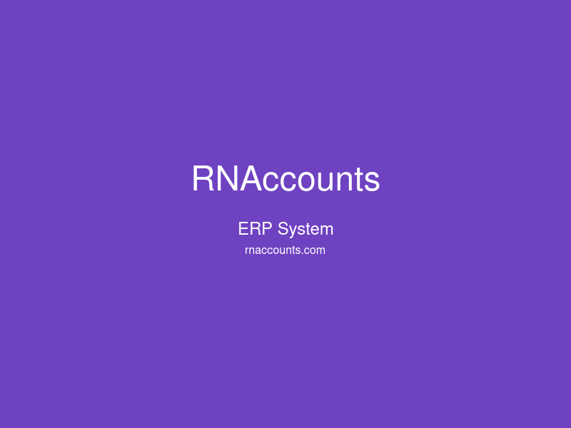 RapiNova Accounts