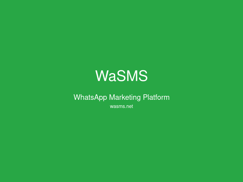 WaSMS.net
